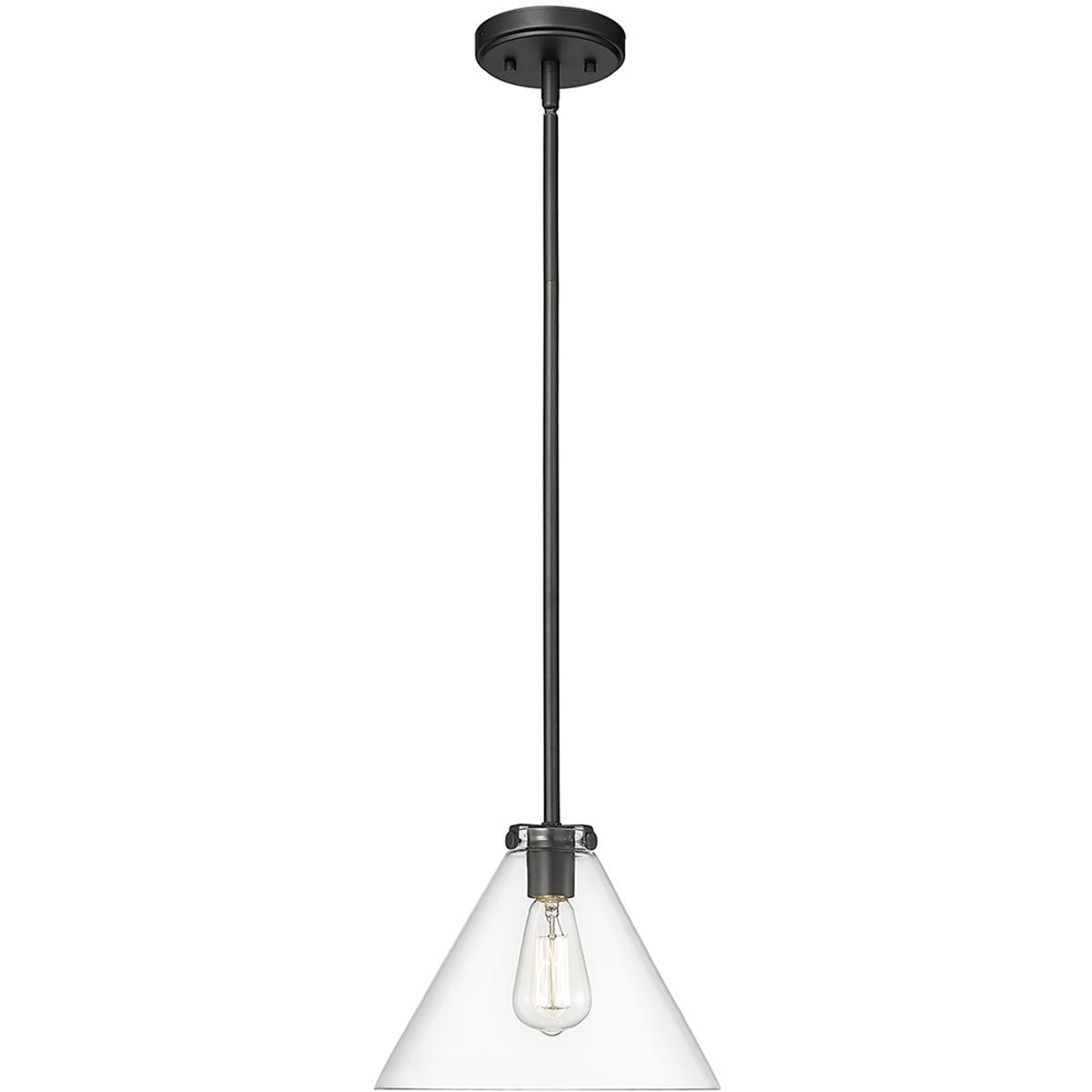 Millennium Lighting 8141-MB Aliza 1 Light 11 inch Matte Black Pendant Ceiling Light